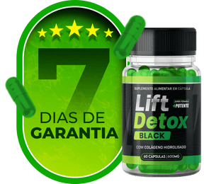 Lift Detox Black + amostra grátis para 20 dias